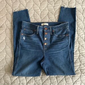 Madewell 10” High Rise Skinny Button Fly Size 28 EXCELLENT condition!!